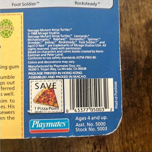 1988 Teenage Mutant Ninja Turtles Raphael Action Figure - Vintage Green and Red - Picture 4 of 5